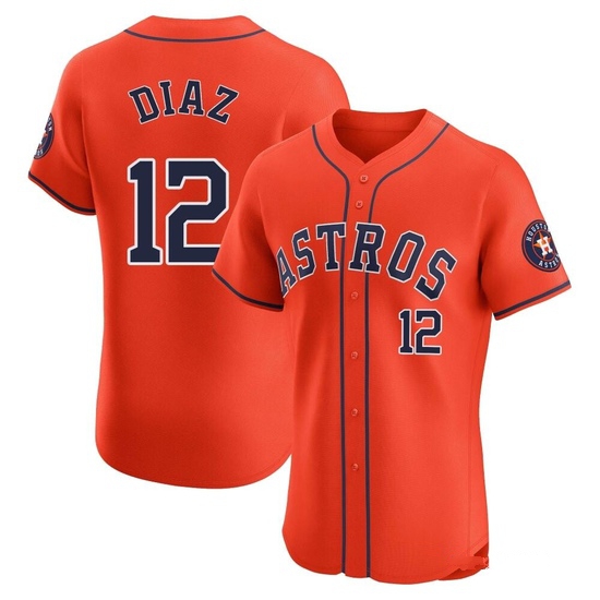 Men's Aledmys Diaz Houston Astros Elite Orange Alternate Vapor Premier Jersey