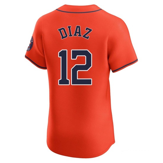 Men's Aledmys Diaz Houston Astros Elite Orange Alternate Vapor Premier Jersey - Image 3