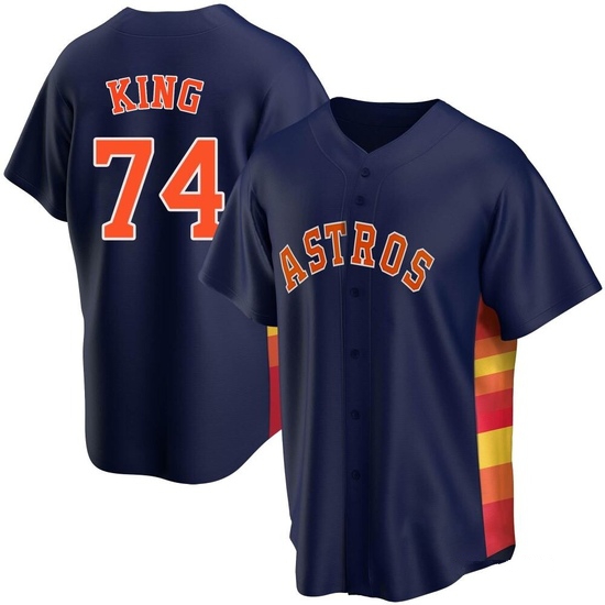 Men's Bryan King Houston Astros Replica Navy Alternate Jersey