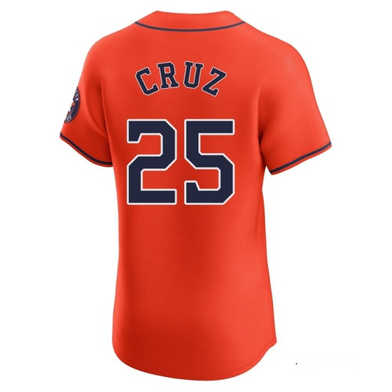 Men's Jose Cruz Jr. Houston Astros Elite Orange Alternate Vapor Premier Jersey - Image 3