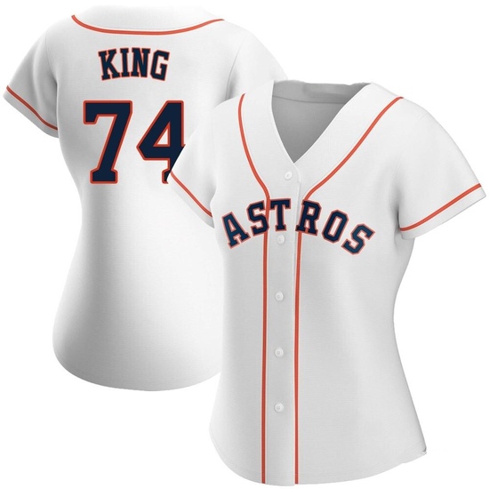 Women's Bryan King Houston Astros Authentic White Home Jersey