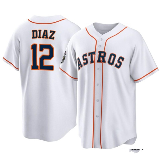 Youth Aledmys Diaz Houston Astros Replica White 2022 World Series Home Jersey