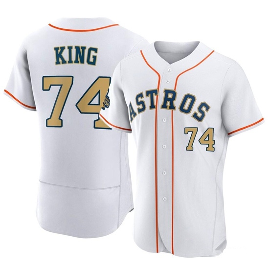 Men's Bryan King Houston Astros Authentic Gold White 2023 Collection Jersey
