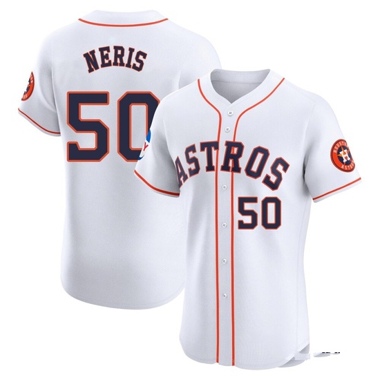 Men's Hector Neris Houston Astros Elite White Home Patch Jersey