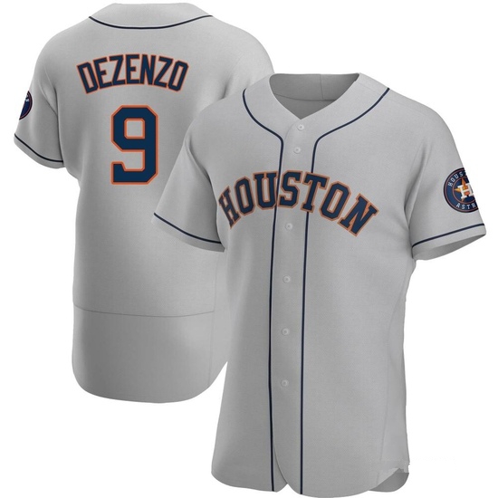 Men's Zach Dezenzo Houston Astros Authentic Gray Road Jersey