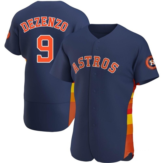 Men's Zach Dezenzo Houston Astros Authentic Navy Alternate Jersey