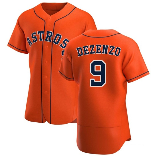 Men's Zach Dezenzo Houston Astros Authentic Orange Alternate Jersey
