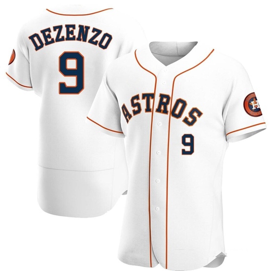 Men's Zach Dezenzo Houston Astros Authentic White Home Jersey