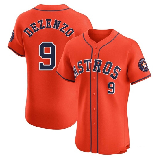 Men's Zach Dezenzo Houston Astros Elite Orange Alternate Vapor Premier Jersey