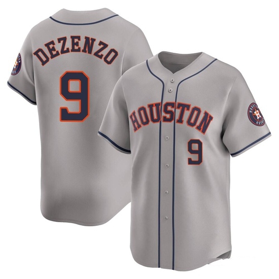 Men's Zach Dezenzo Houston Astros Limited Gray Away Jersey