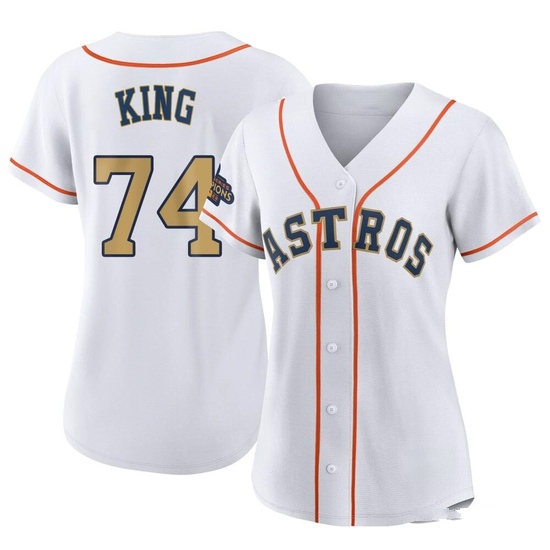 Women's Bryan King Houston Astros Authentic Gold White 2023 Collection Jersey