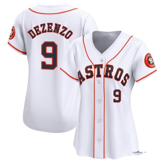Women's Zach Dezenzo Houston Astros Limited White Home Jersey