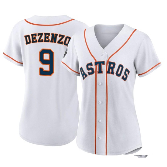 Women's Zach Dezenzo Houston Astros Replica White 2022 World Series Home Jersey