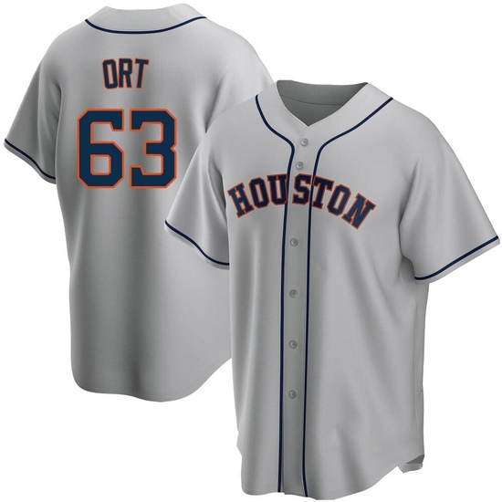 Youth Kaleb Ort Houston Astros Replica Gray Road Jersey