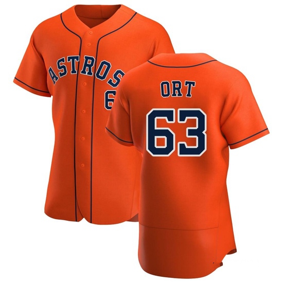 Men's Kaleb Ort Houston Astros Authentic Orange Alternate Jersey