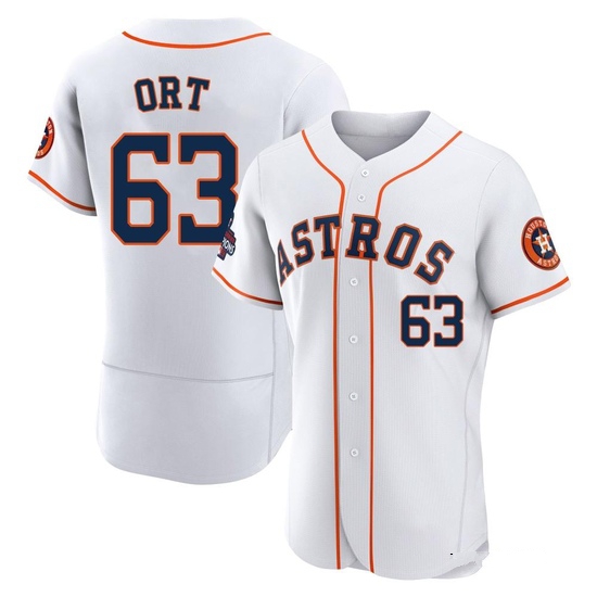Men's Kaleb Ort Houston Astros Authentic White 2022 World Series Champions Home Jersey