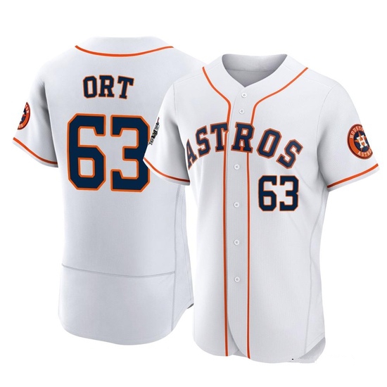 Men's Kaleb Ort Houston Astros Authentic White 2022 World Series Home Jersey