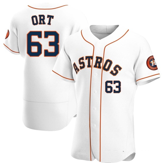 Men's Kaleb Ort Houston Astros Authentic White Home Jersey