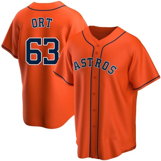 Men's Kaleb Ort Houston Astros Replica Orange Alternate Jersey