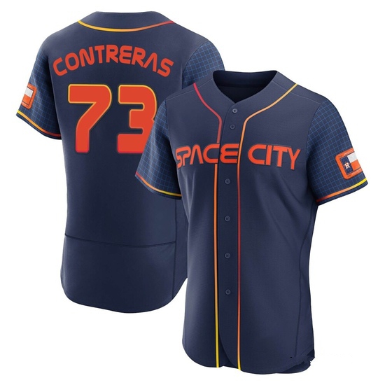 Men's Luis Contreras Houston Astros Authentic Navy 2022 City Connect Jersey