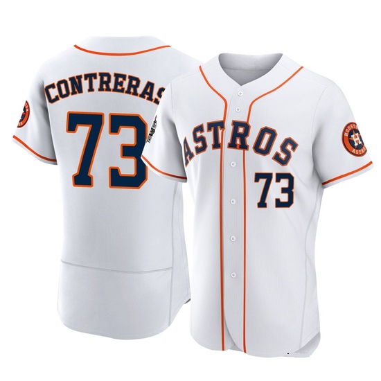 Men's Luis Contreras Houston Astros Authentic White 2022 World Series Home Jersey