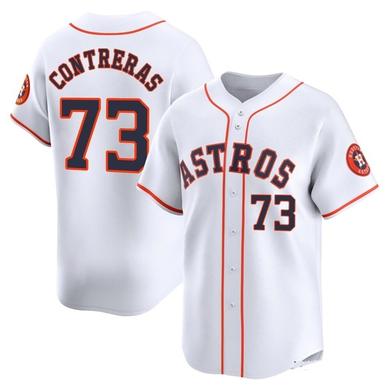 Men's Luis Contreras Houston Astros Limited White Home Jersey