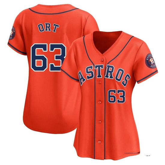 Women's Kaleb Ort Houston Astros Limited Orange Alternate Jersey