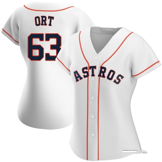 Women's Kaleb Ort Houston Astros Replica White Home Jersey