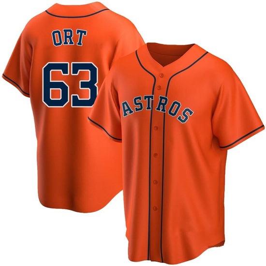 Youth Kaleb Ort Houston Astros Replica Orange Alternate Jersey
