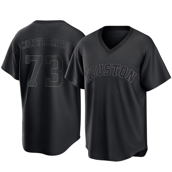 Youth Luis Contreras Houston Astros Replica Black Pitch Fashion Jersey