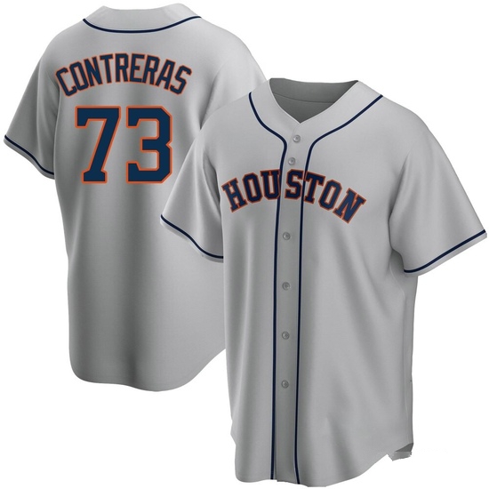 Youth Luis Contreras Houston Astros Replica Gray Road Jersey
