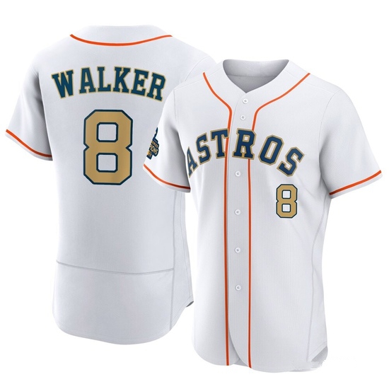 Men's Christian Walker Houston Astros Authentic Gold White 2023 Collection Jersey