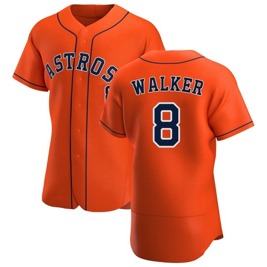 Men's Christian Walker Houston Astros Authentic Orange Alternate Jersey