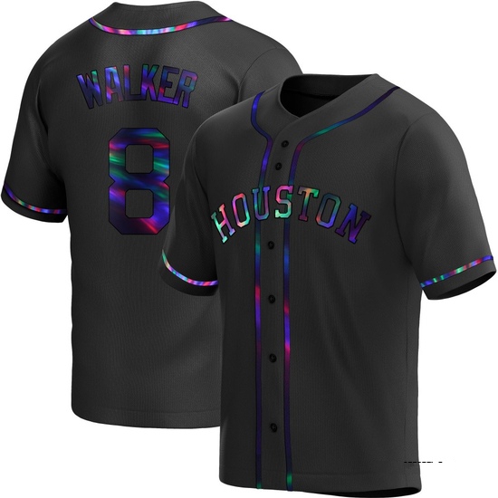 Youth Christian Walker Houston Astros Replica Black Holographic Alternate Jersey