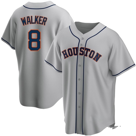 Youth Christian Walker Houston Astros Replica Gray Road Jersey