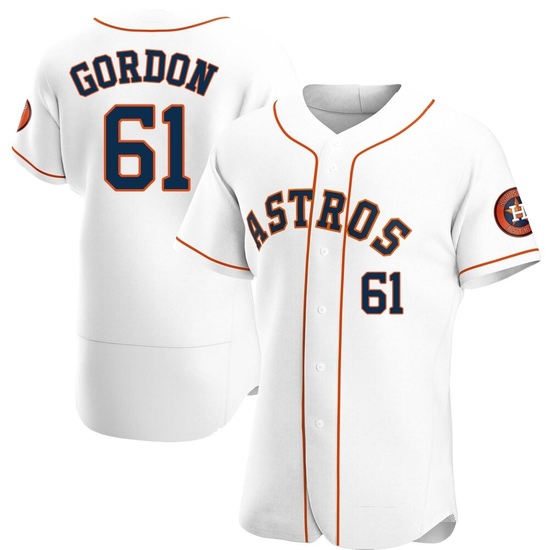Men's Colton Gordon Houston Astros Authentic White Home Jersey