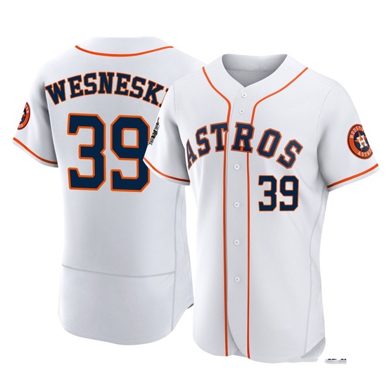 Men's Hayden Wesneski Houston Astros Authentic White 2022 World Series Home Jersey