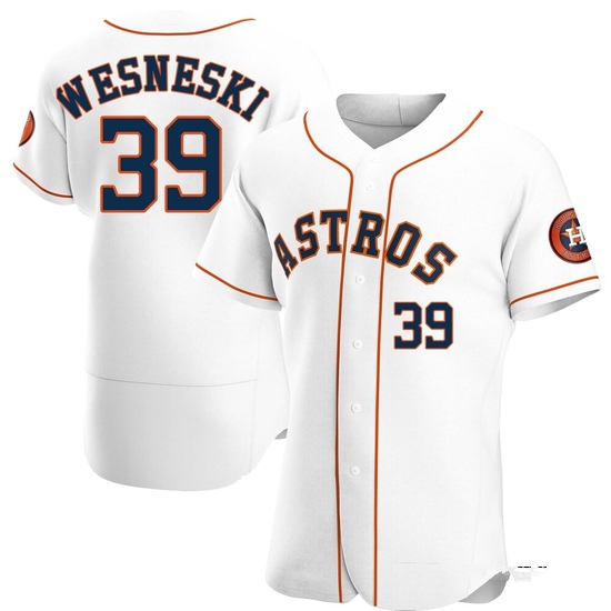 Men's Hayden Wesneski Houston Astros Authentic White Home Jersey