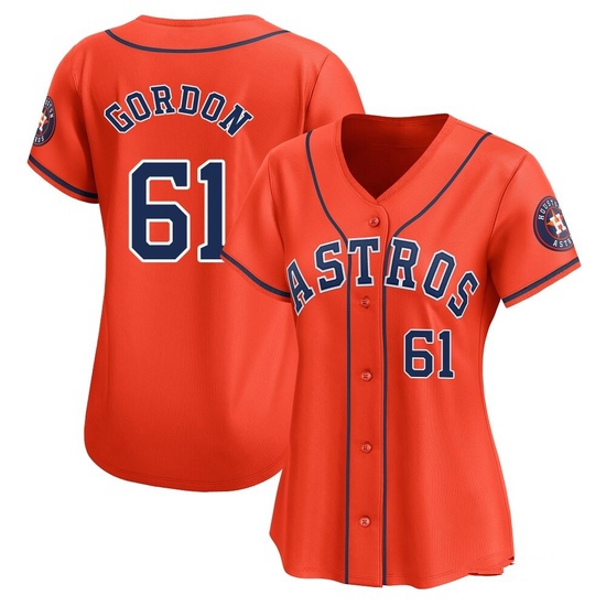 Women's Colton Gordon Houston Astros Limited Orange Alternate Jersey