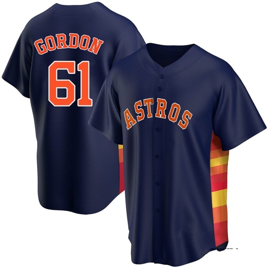 Youth Colton Gordon Houston Astros Replica Navy Alternate Jersey