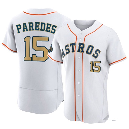 Men's Isaac Paredes Houston Astros Authentic Gold White 2023 Collection Jersey