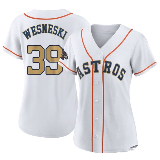 Women's Hayden Wesneski Houston Astros Replica Gold White 2023 Collection Jersey