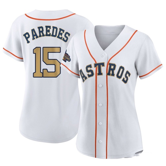 Women's Isaac Paredes Houston Astros Authentic Gold White 2023 Collection Jersey