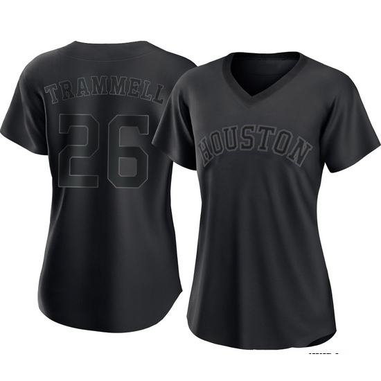 Women's Taylor Trammell Houston Astros Authentic Black Pitch Fashion Jersey