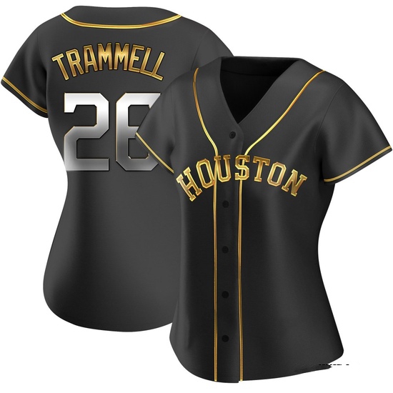 Women's Taylor Trammell Houston Astros Replica Black Golden Alternate Jersey