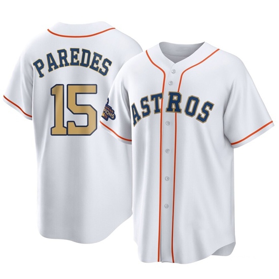 Youth Isaac Paredes Houston Astros Replica Gold White 2023 Collection Jersey