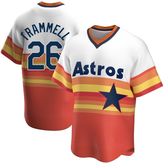 Youth Taylor Trammell Houston Astros Replica White Home Cooperstown Collection Jersey