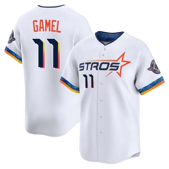 Men's Ben Gamel Houston Astros Limited White 2025 City Connect Jersey