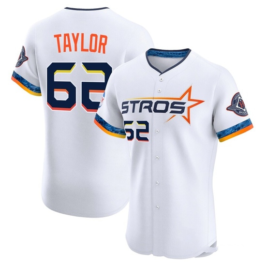 Men's Blake Taylor Houston Astros Elite White 2025 City Connect Jersey