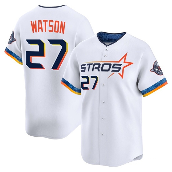 Men's Bob Watson Houston Astros Limited White 2025 City Connect Jersey